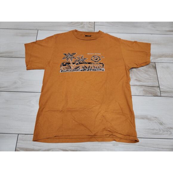 VTG Bonita Beach Florida Graphic Travel Souvenir Single Stitch Shirt changes L - Picture 1 of 5